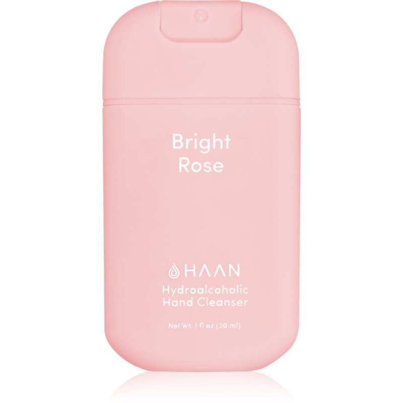 HAAN Hand Cleanser Bright Rose čistiaci sprej na ruky s antibakteriálnou prísadou 30 ml