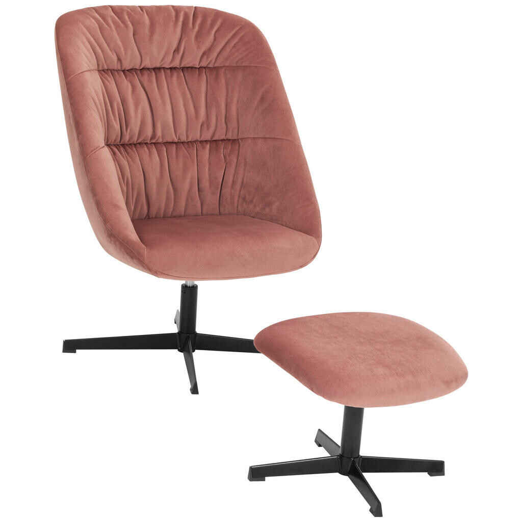 MID.YOU KRESLO – SADA, textil, koralová