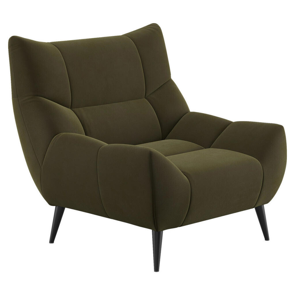 Xora KRESLO, textil, olivovozelená