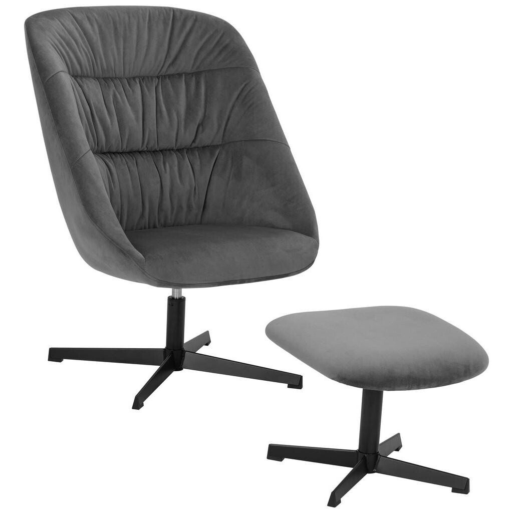MID.YOU KRESLO – SADA, textil, sivá
