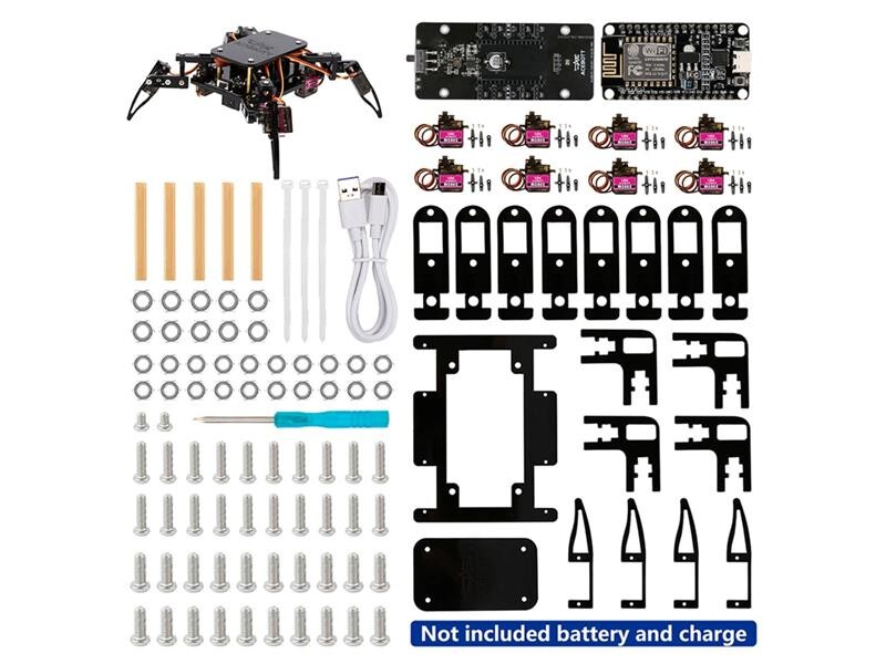 Stavebnica ACEBOTT Quadruped Bionic Spider Robot Kit - robotický pavúk