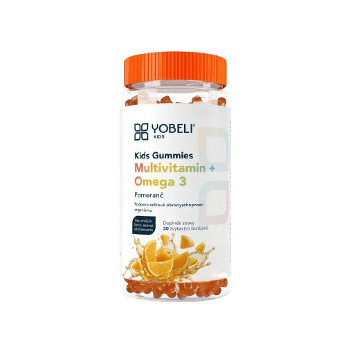 LOBEY Kids omega & multivitamín Gummies - pomaranč 30 ks