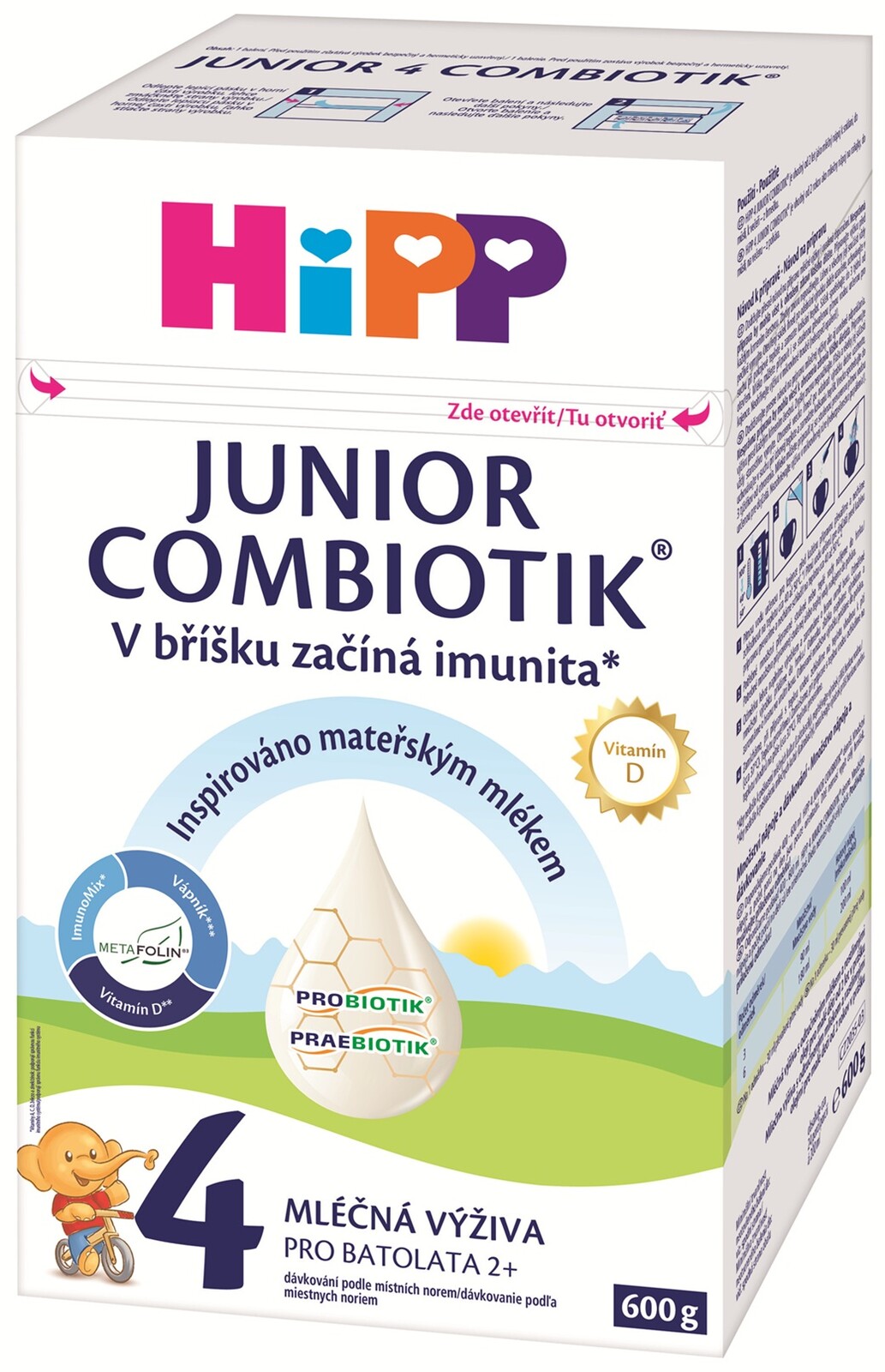 HIPP 4 Combiotik Batoľacia mliečna dojčenská výživa 600 g
