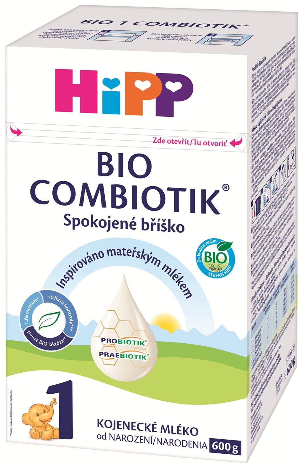 HIPP 1 BIO Combiotik Počiatočná mliečna dojčenská výživa 600 g