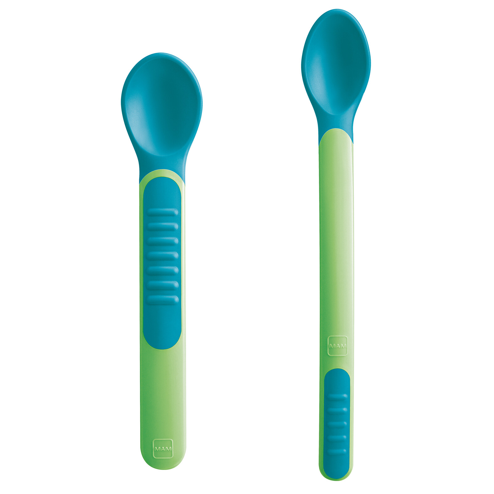 MAM Lyžičky Feeding spoons & Cover 6m+, zelené 2 ks