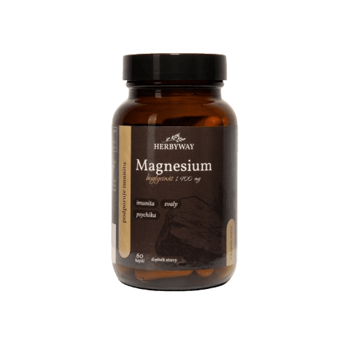 HERBYWAY Magnesium Bisglycinát 1900 mg, 60 kapsúl