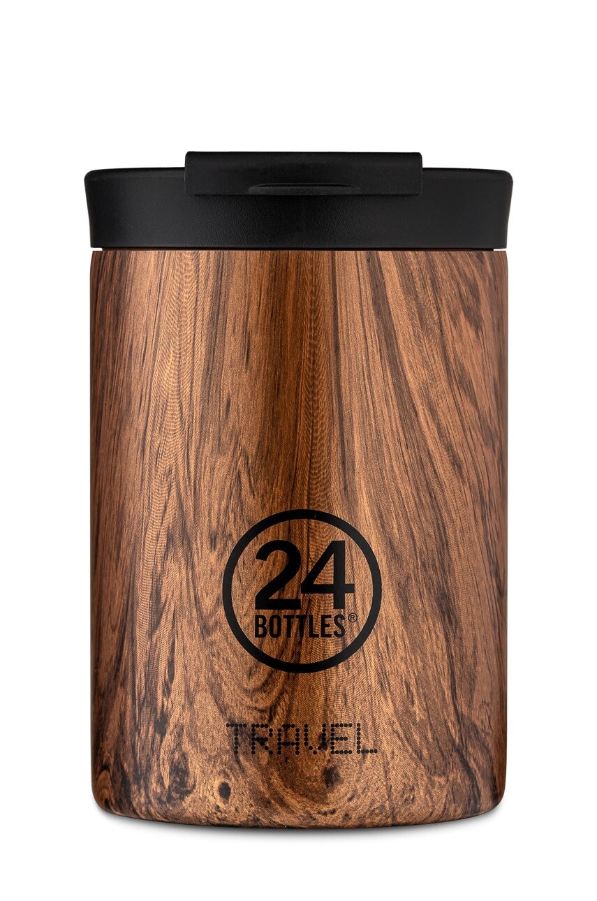 24bottles - Termo hrnček Travel Tumbler Sequoia Wood 350ml