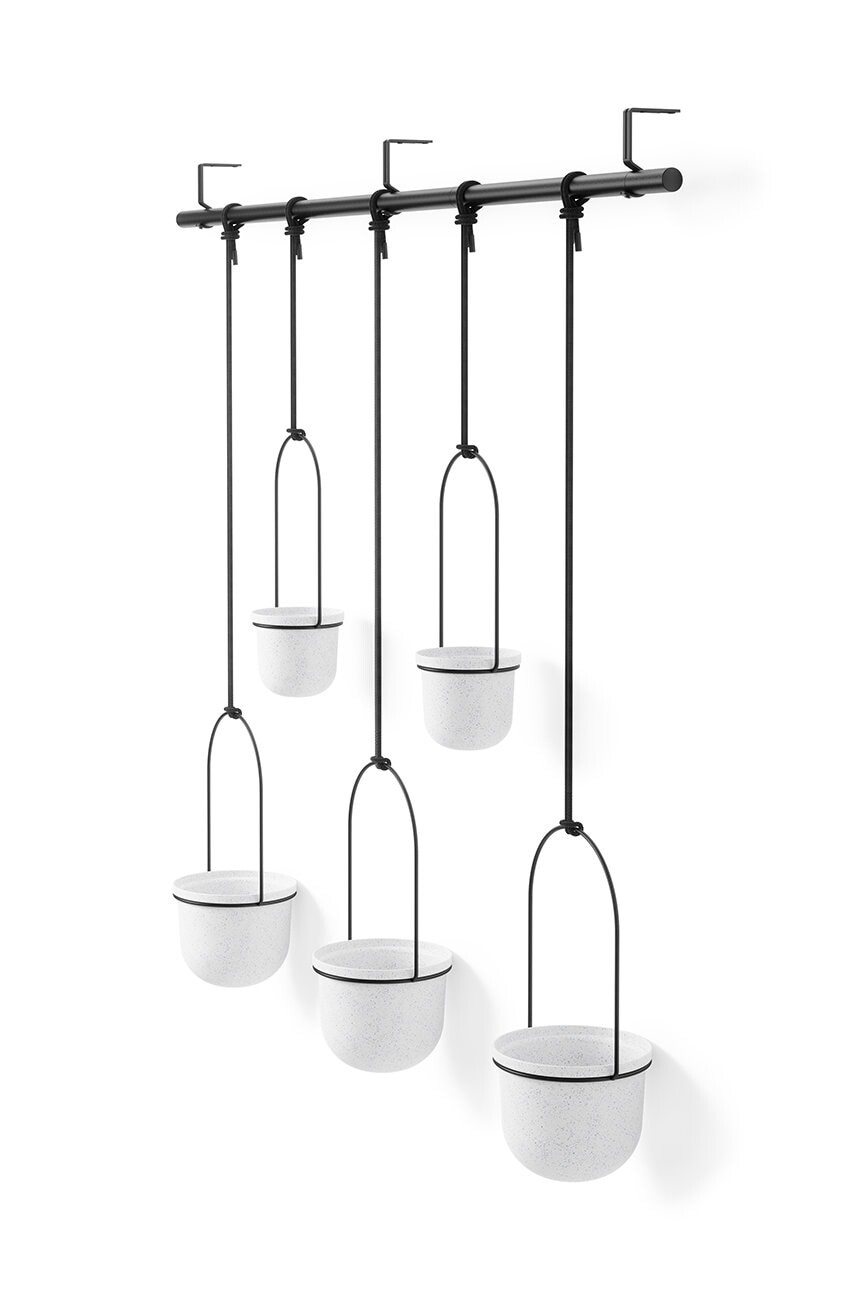 Sada nástenných kvetináčov Umbra 2 x O 10 cm / 3 x O15 cm