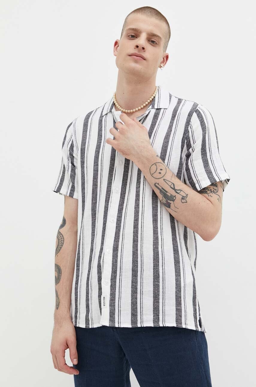 Košeľa s prímesou ľanu Hollister Co.