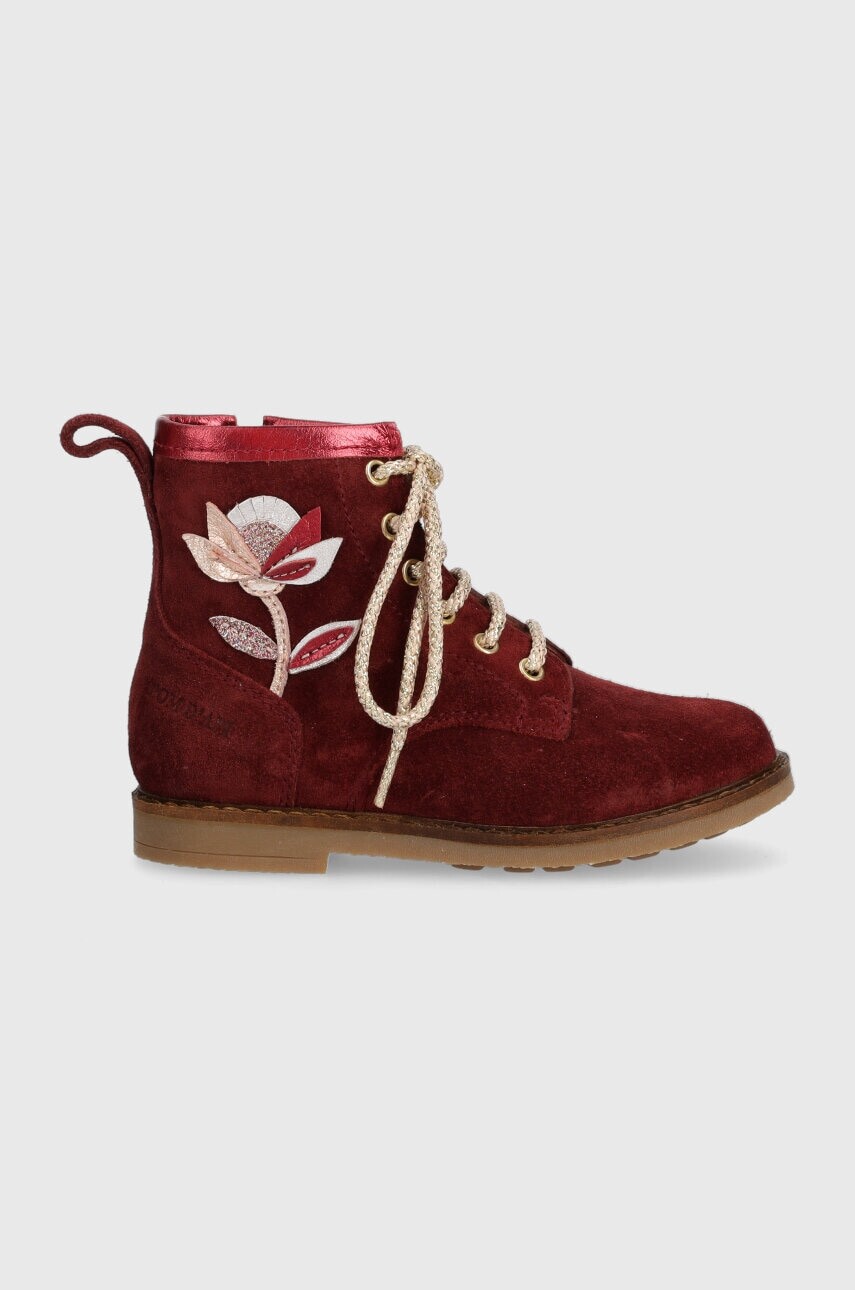 Detské semišové topánky Pom D'api TRIP HI FLO
