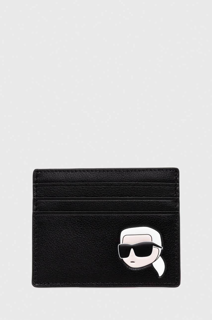 Kožené puzdro na karty Karl Lagerfeld