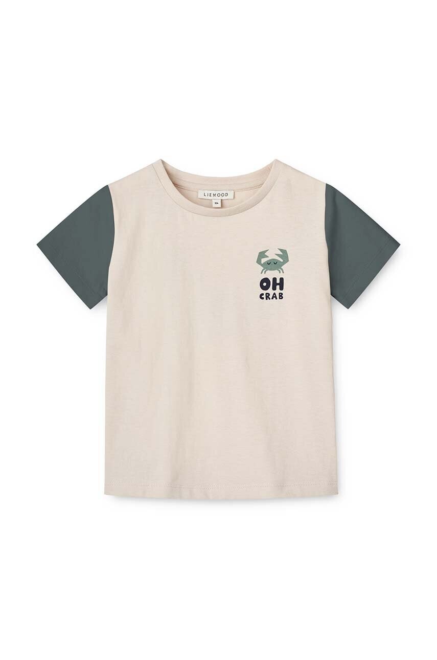 Detské bavlnené tričko Liewood Apia Baby Placement Shortsleeve T-shirt