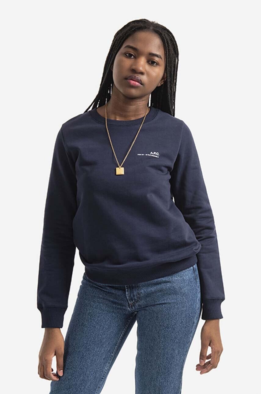Bavlnená mikina A.P.C. Sweat Item F COEAS-F27663 BLACK