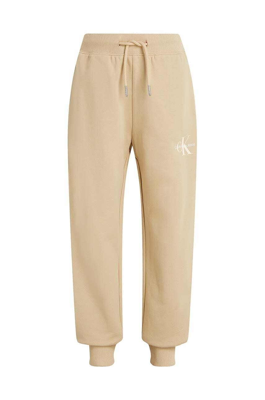 Detské bavlnené tepláky Calvin Klein Jeans MONOGRAM LOGO