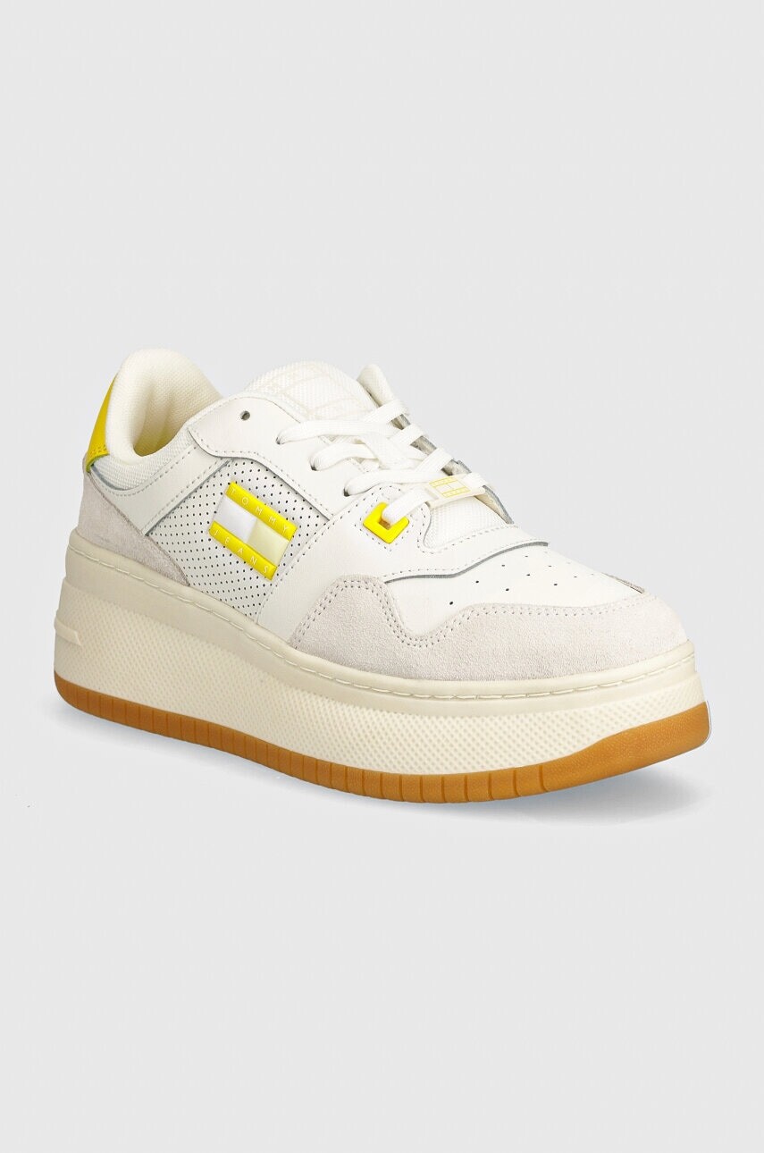 Tenisky Tommy Jeans TJW RETRO BASKET FLATFORM MIX
