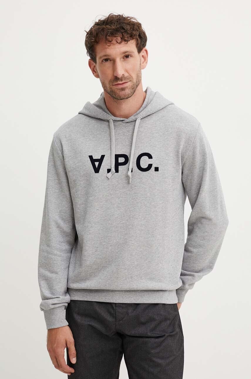 Bavlnená mikina A.P.C. hoodie standard grand vpc GOTS