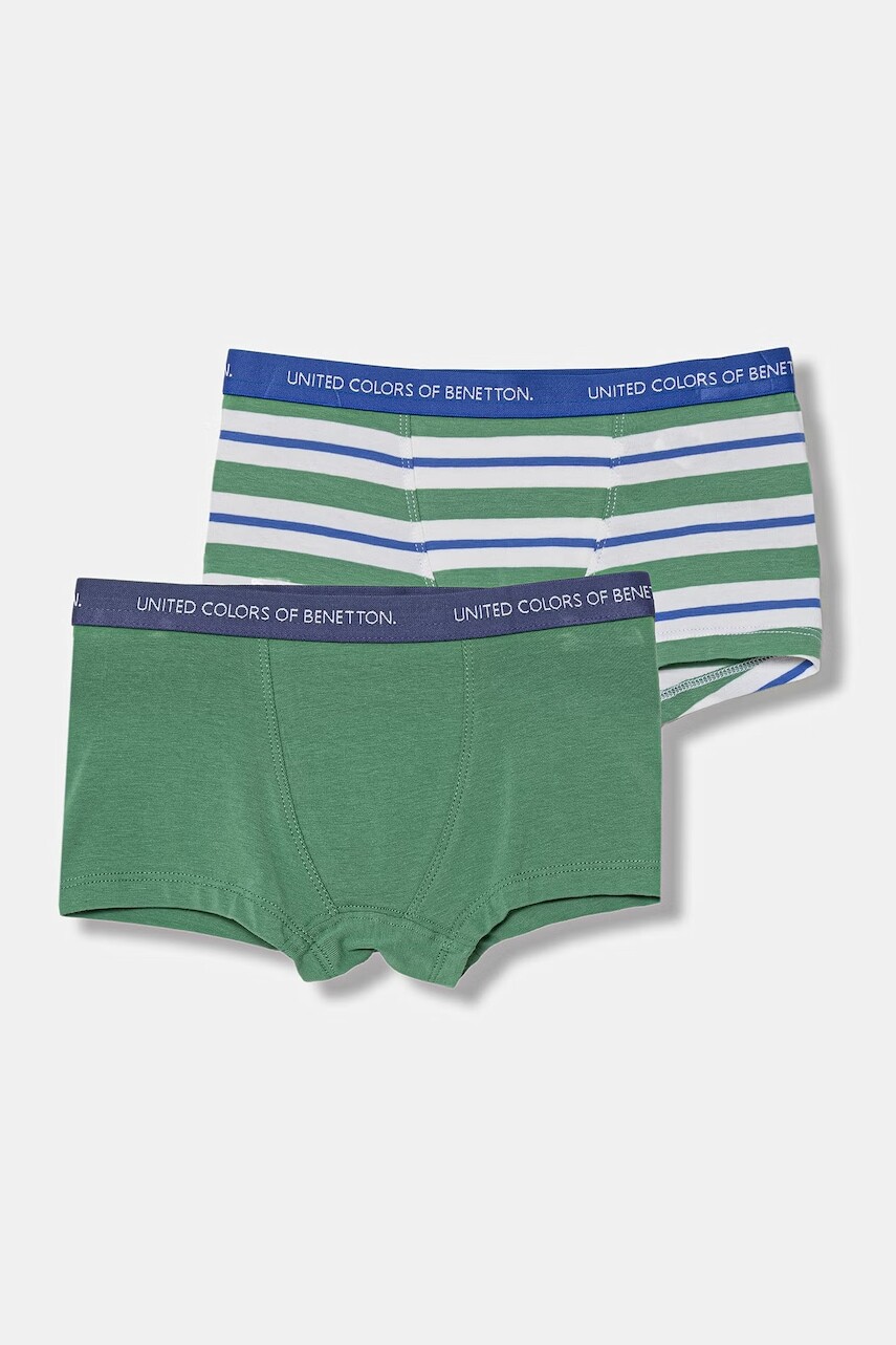 United Colors of Benetton boxerky detské bavlnené s elastanom 2-pak