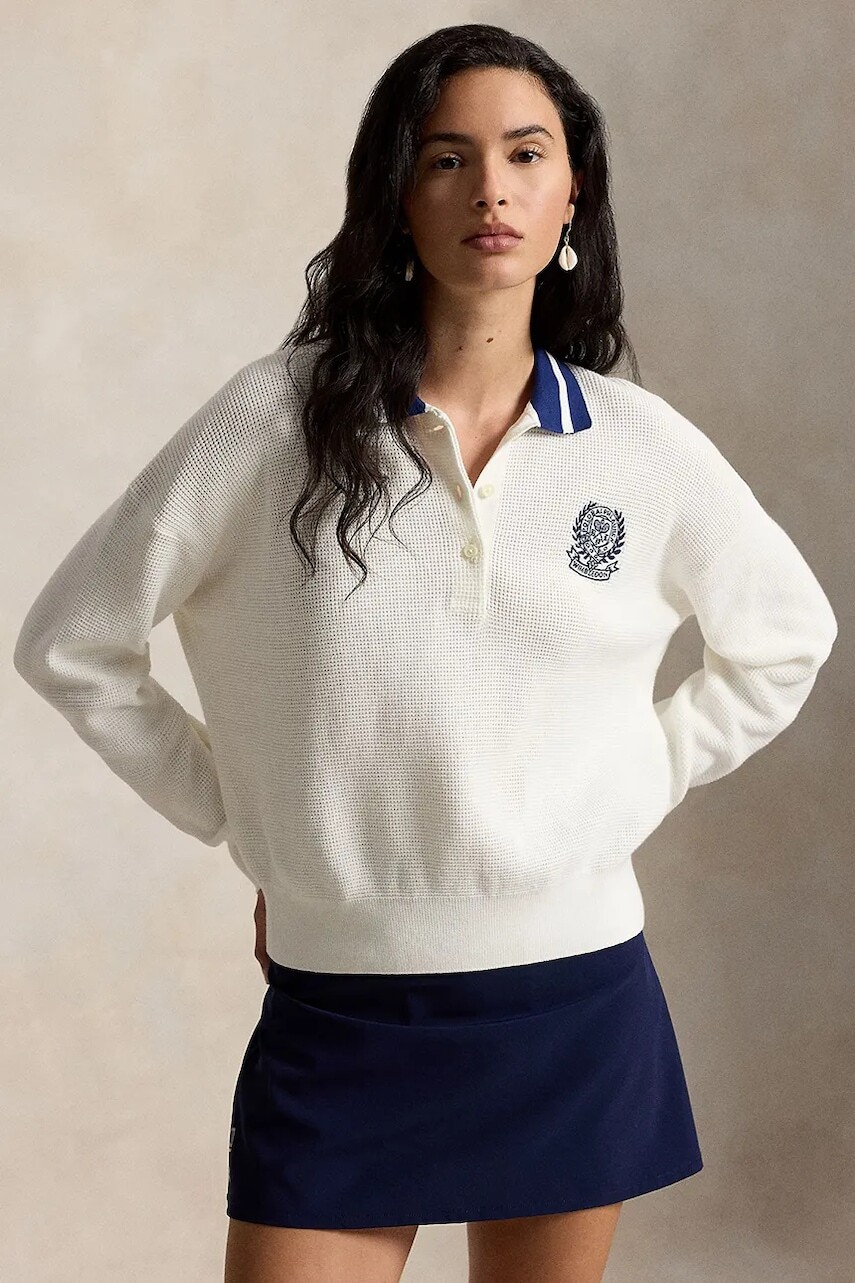 Polo Ralph Lauren sveter dámsky bavlnený Wimbledon