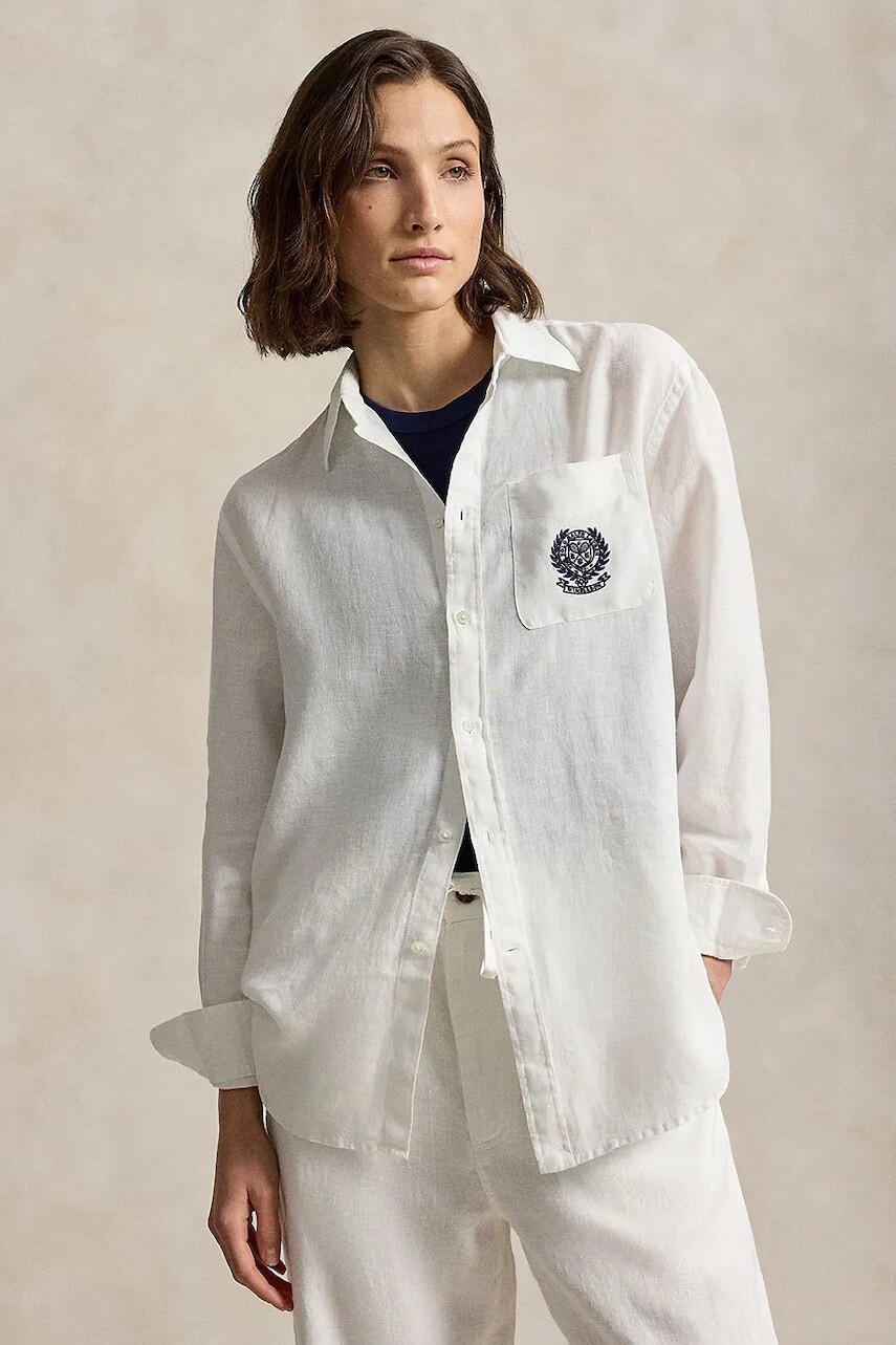Polo Ralph Lauren košeľa dámska ľanová Wimbledon