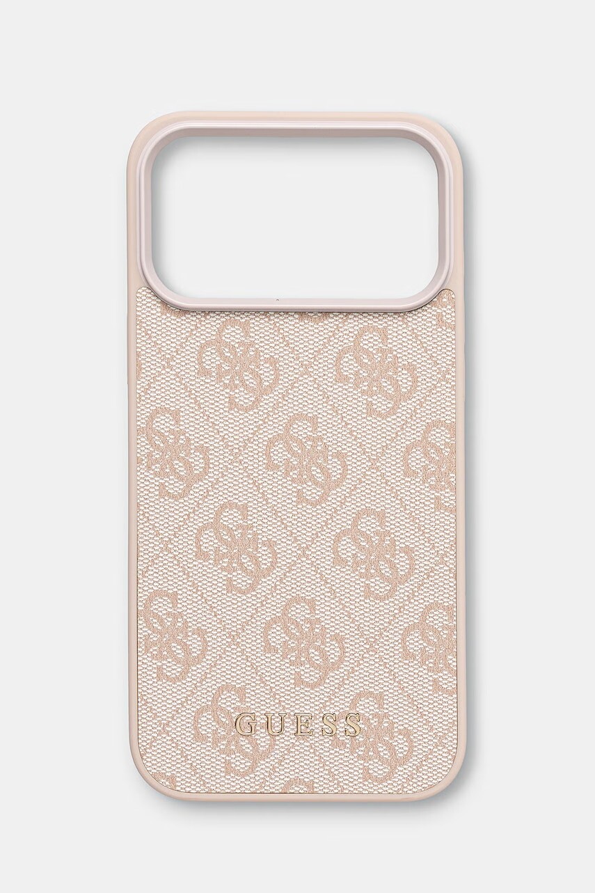 Guess puzdro na telefón z imitácie kože iPhone 17 Pro Max