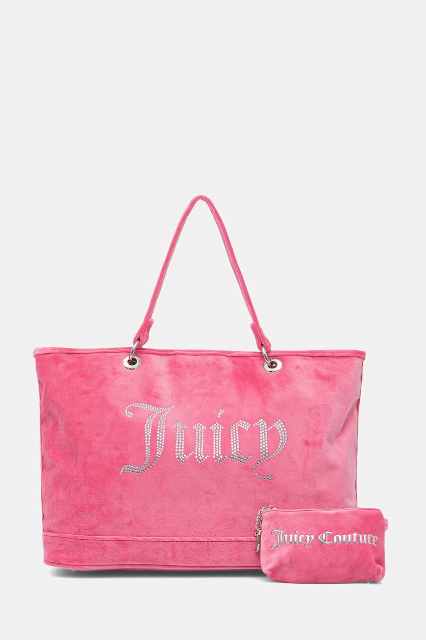 Juicy Couture kabelka typu tote dámska zamatová Kimberly