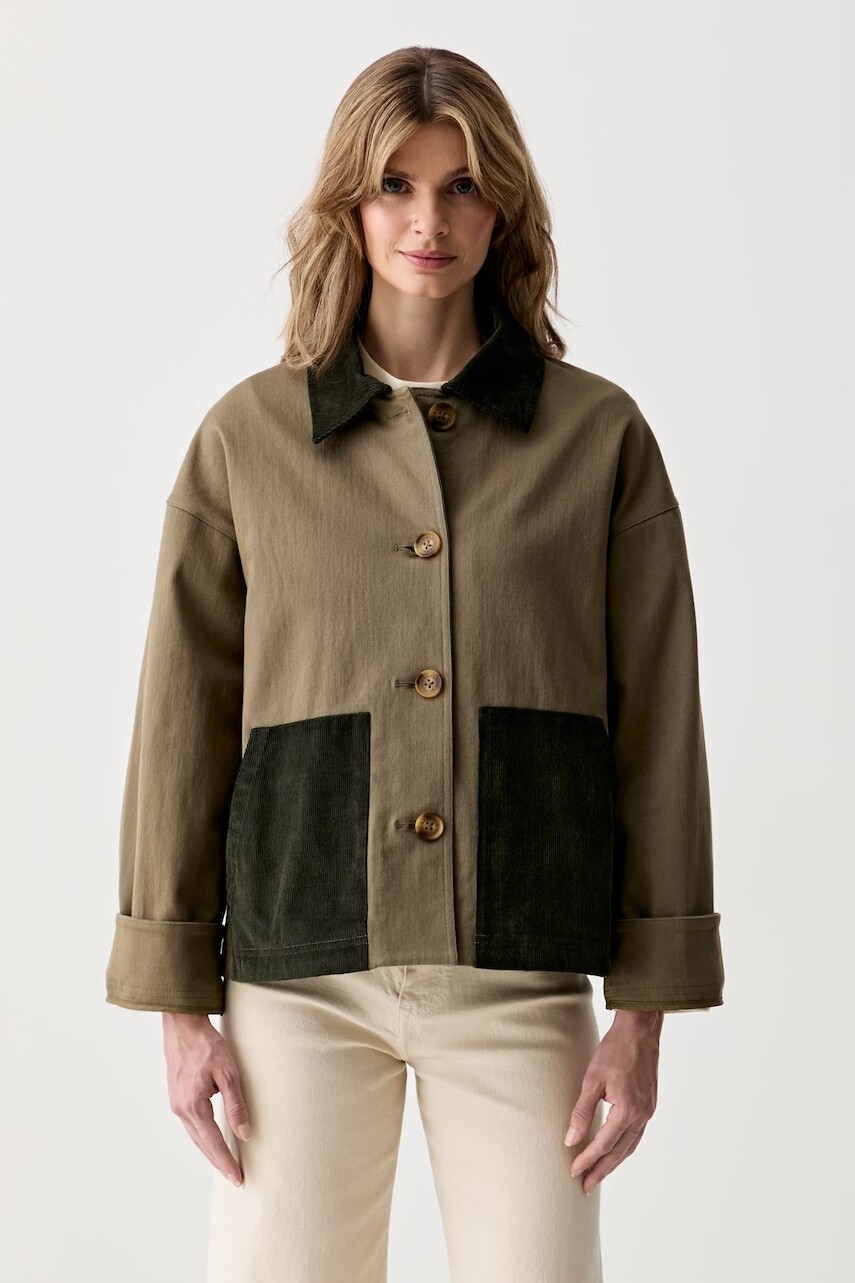 Barbour prechodná bunda dámska s bavlnou Cloverdale