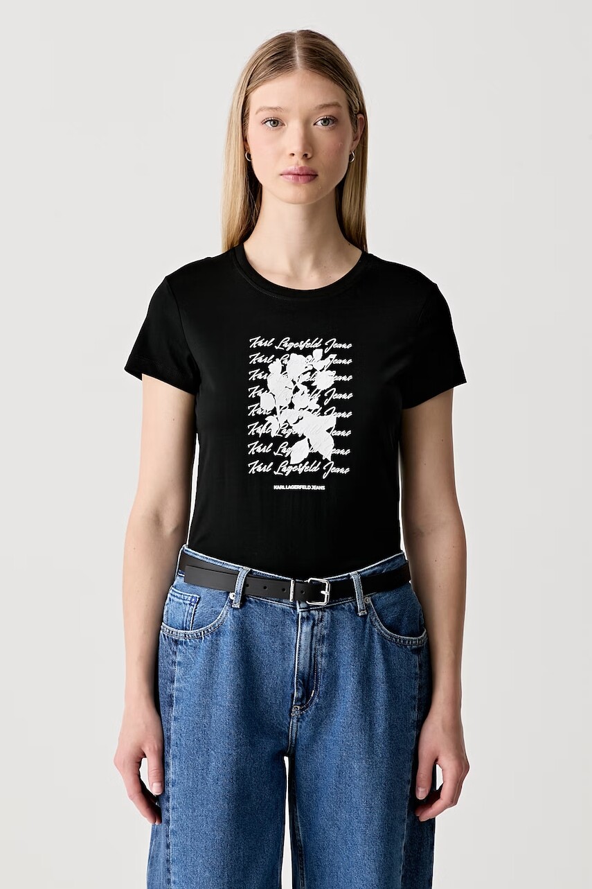 Karl Lagerfeld Jeans tričko dámske s bavlnou