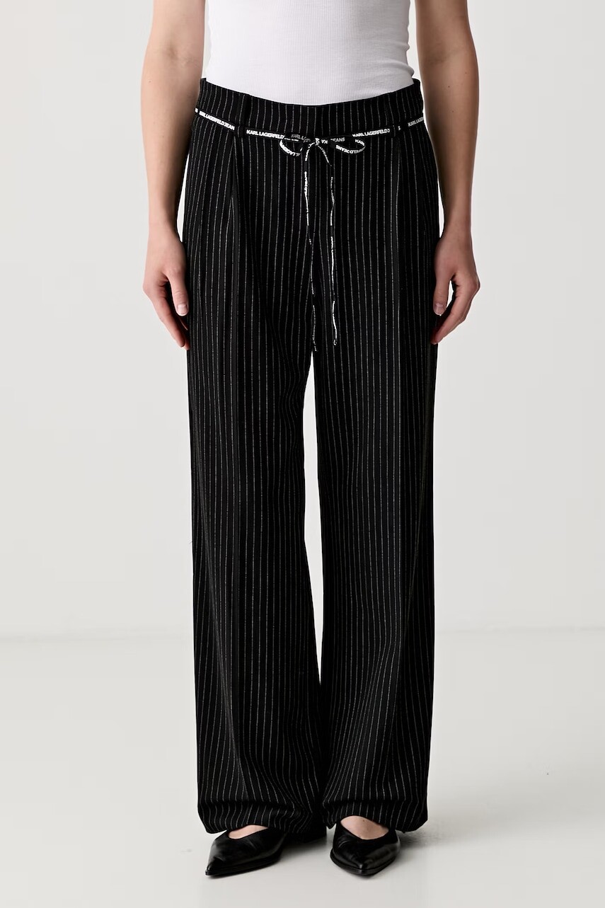 Karl Lagerfeld Jeans nohavice dámske s viskózou