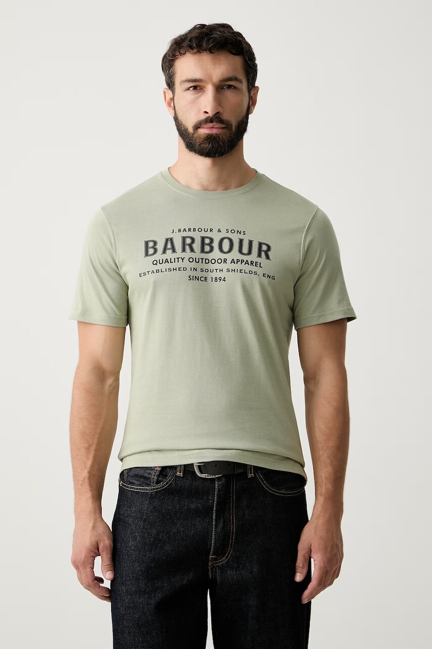 Barbour tričko pánske bavlnené Moorside