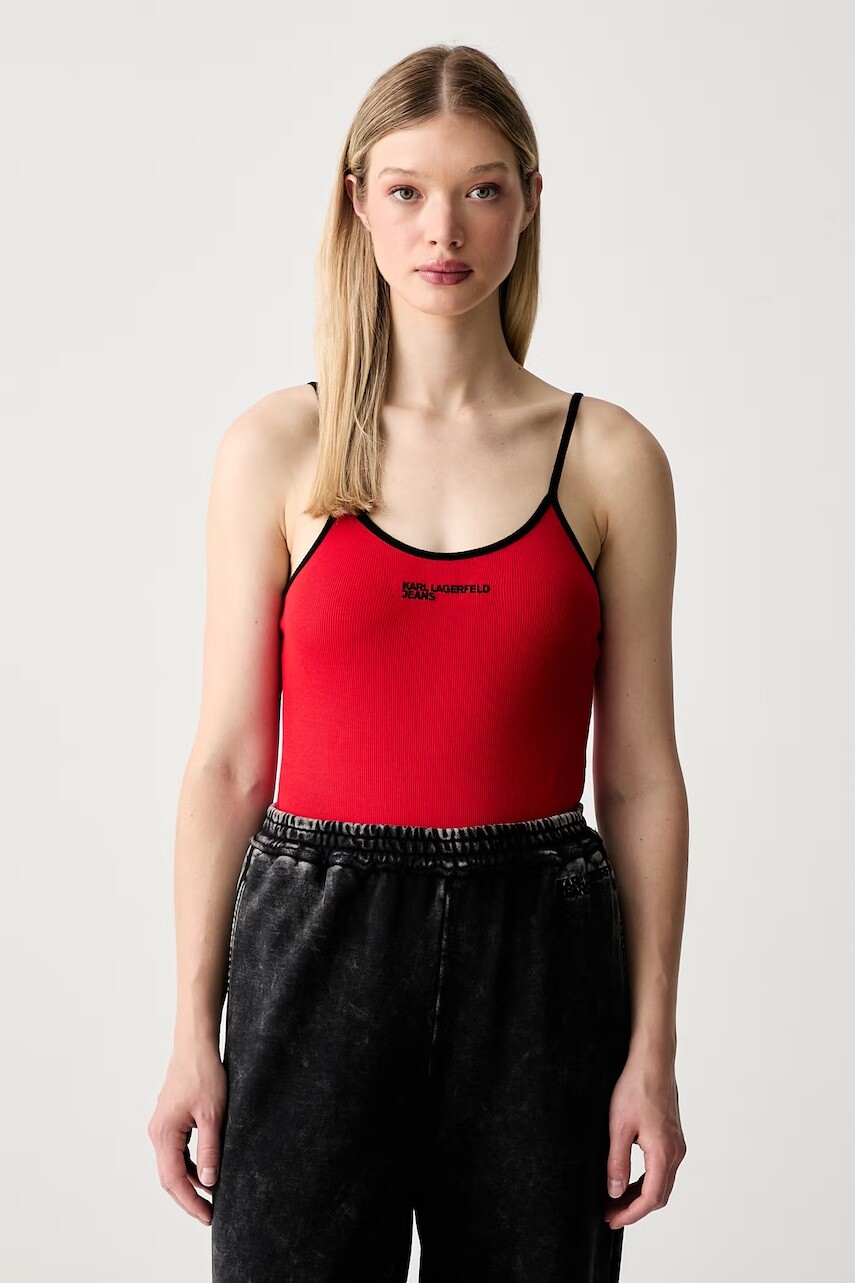 Karl Lagerfeld Jeans body dámske s bavlnou