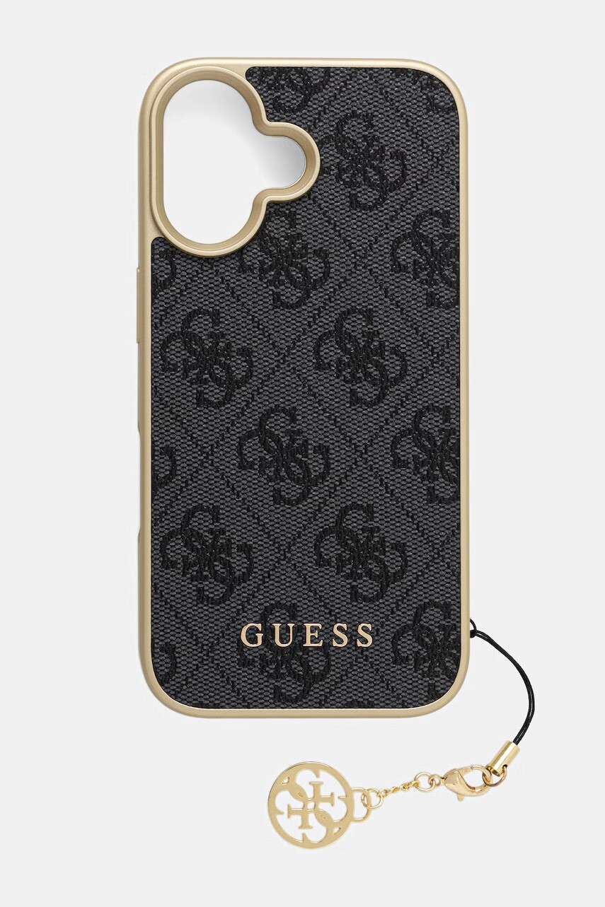 Guess puzdro na telefón z imitácie kože iPhone 16