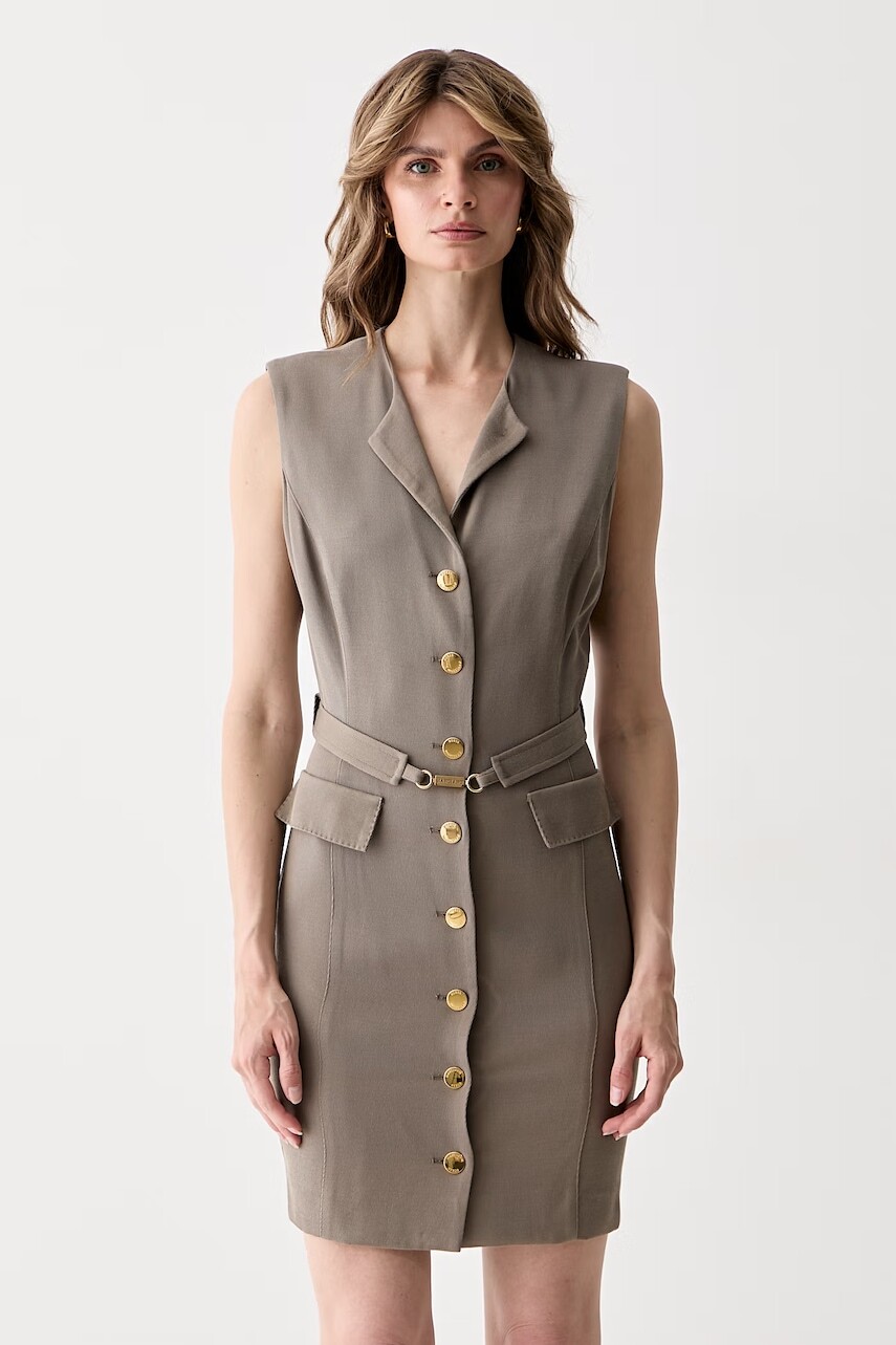 Marciano by Guess košeľové šaty s vlnou RASHIDA