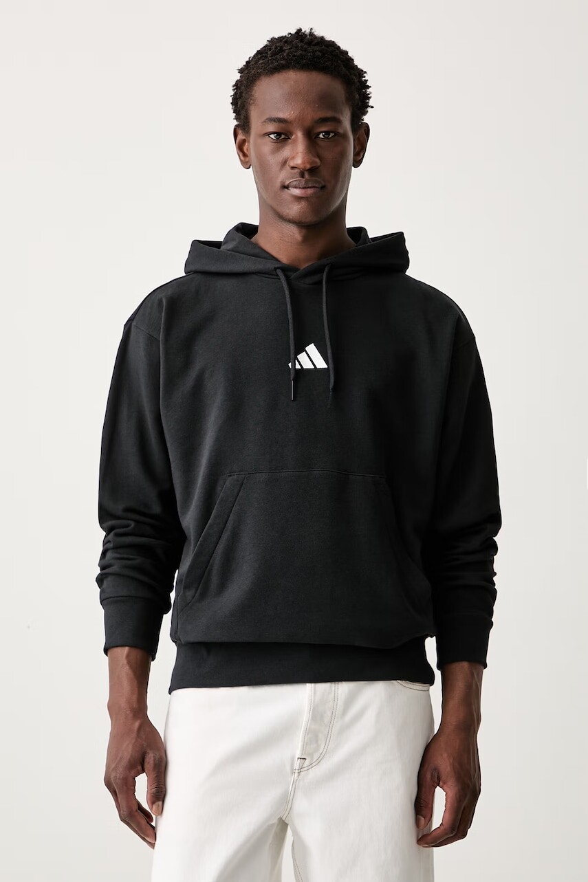 adidas mikina s kapucňou pánska s bavlnou Feelcozy