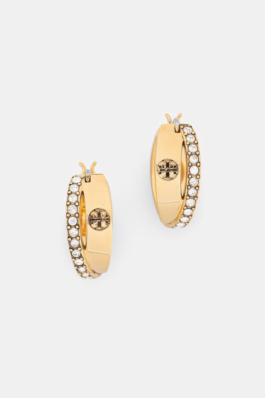 Tory Burch náušnice dámske pozlátené Icon