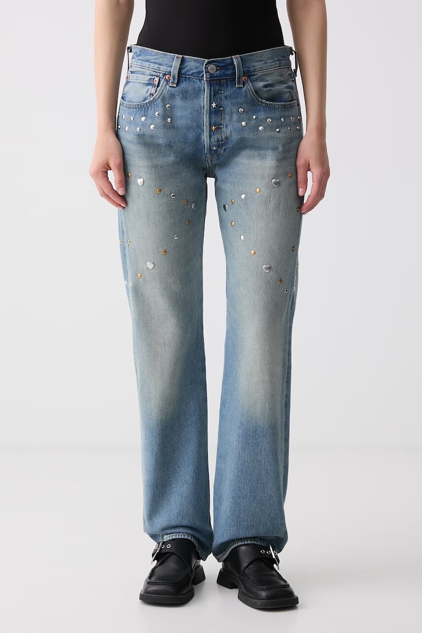 Levi's rifle straight dámske ROAD WORN 501 x PRIDE