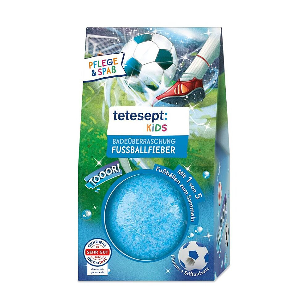 TETESEPT Kúpeľová guľa futbalová horúčka 140 g