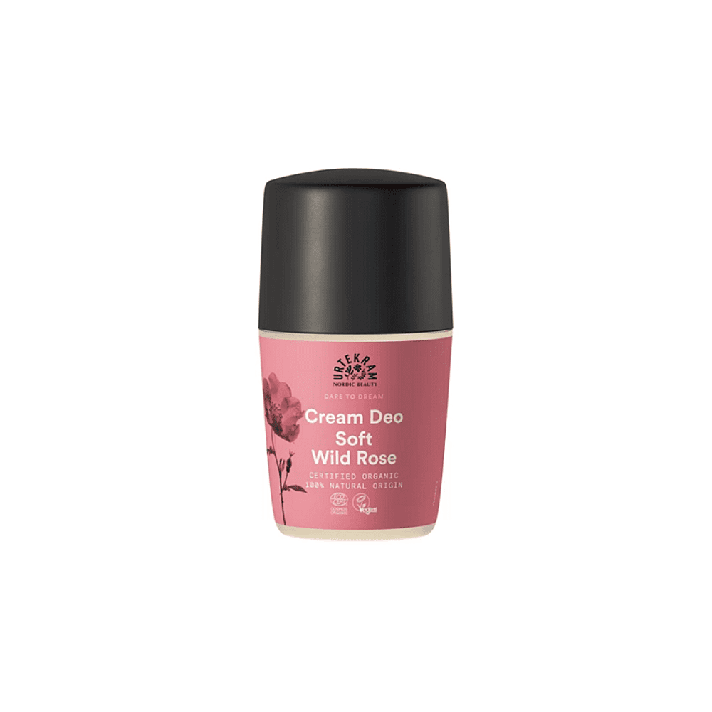 URTEKRAM Krémový dezodorant roll-on so šípkovou ružou BIO 50 ml