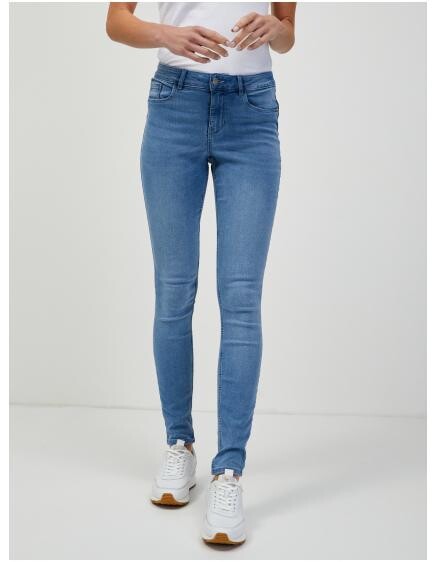 Svetlomodré skinny fit džínsy