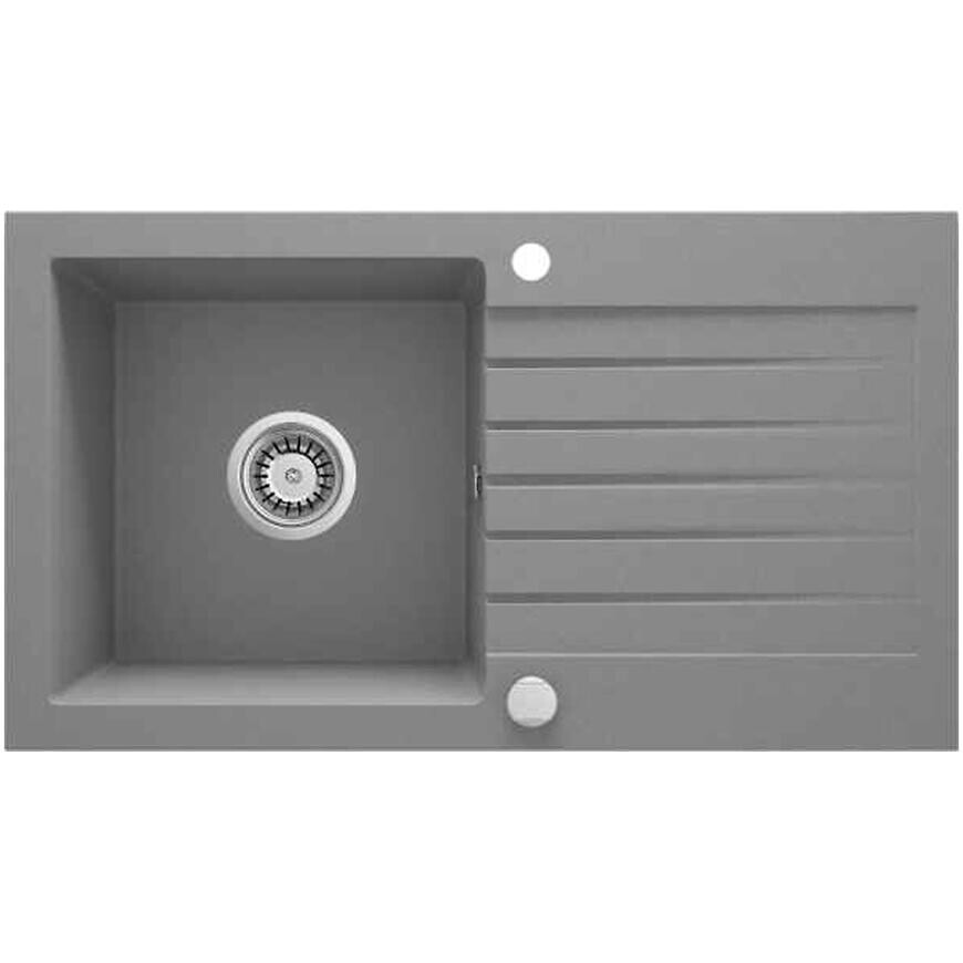 Granitový drez Pico 2 šedý 760x440
