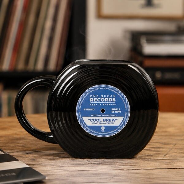 Retro hrnček vinylová platna