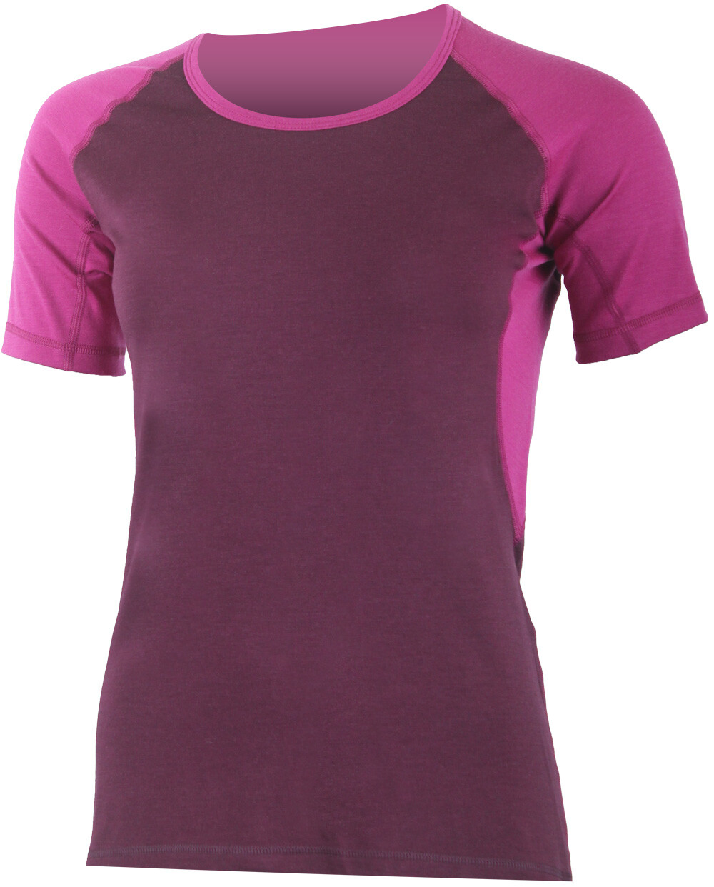 Lasting ZITA 3846 vínová dámske merino tričko Veľkosť: XL