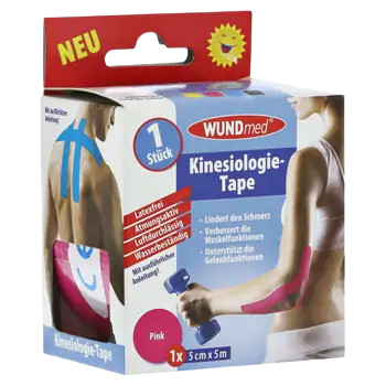 WUNDMED Kineziologická tejpovacia páska ružová 5 cm x 5 m