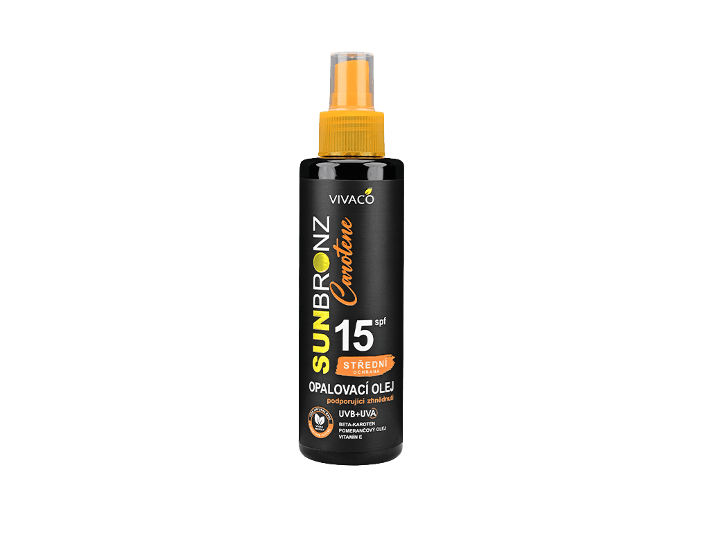 VIVACO Sun bronz Opaľovací olej SPF 15 Carotene 150 ml