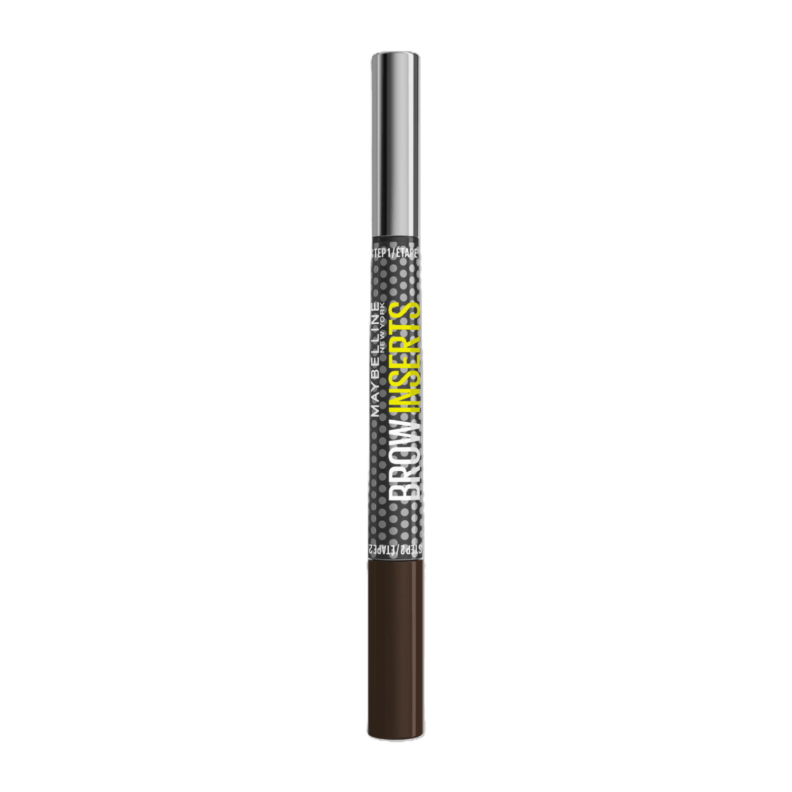 MAYBELLINE NEW YORK Brow Inserts 5 Deep Brown Obojstranná ceruzka na obočie 1.25 ml