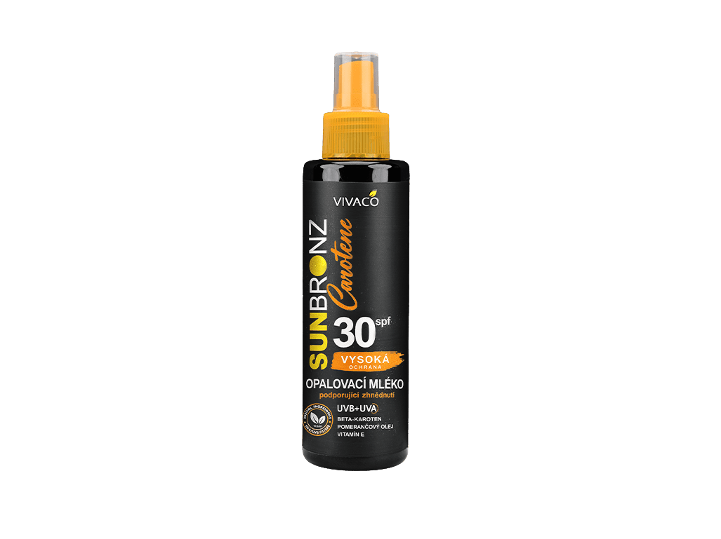 VIVACO Sun bronz Opaľovacie mlieko SPF 30 Carotene 150 ml