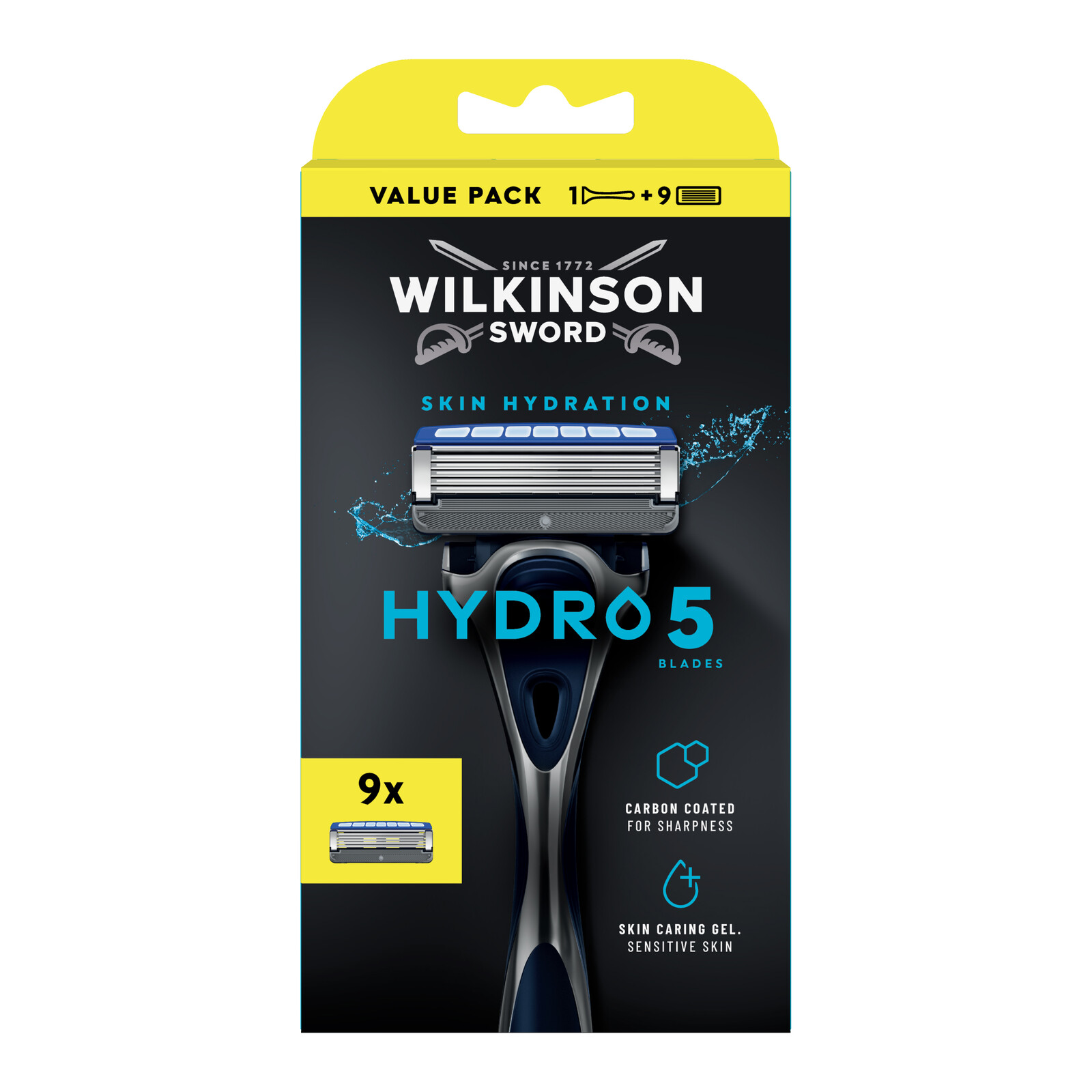 WILKINSON SWORD Hydro 5 Skin Hydration XXL Náhradná hlavica 9ks + strojček