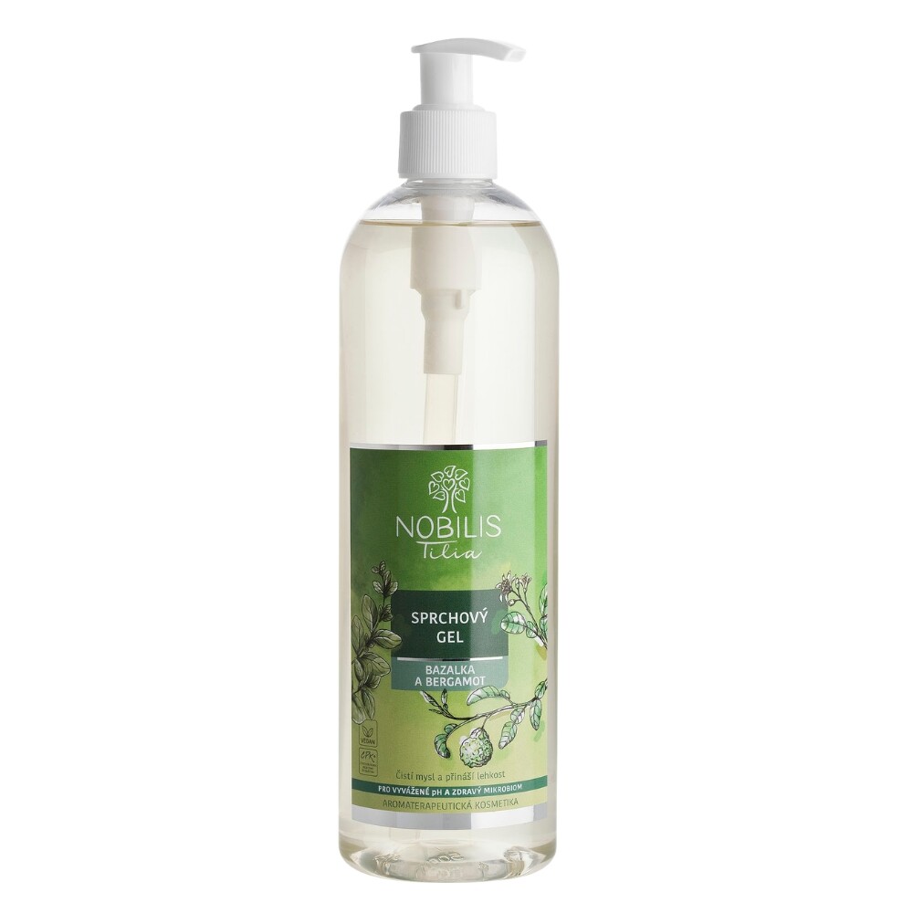 NOBILIS TILIA Sprchový gél Bazalka a bergamot 500 ml