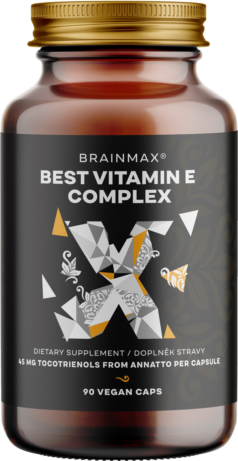 BrainMax Vitamín E Complex - Tokotrienoly v prírodnej forme 90 kapsúl