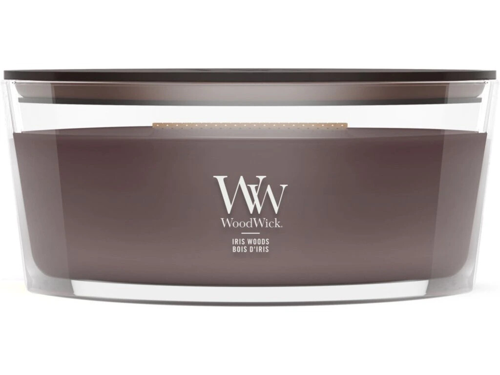 WoodWick Vonná sviečka loď Iris Woods 453,6 g