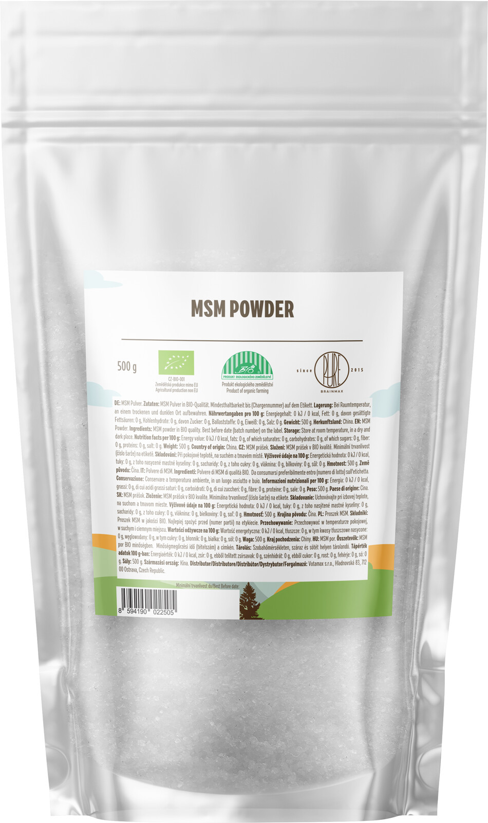 BrainMax Pure MSM prášok 500 g